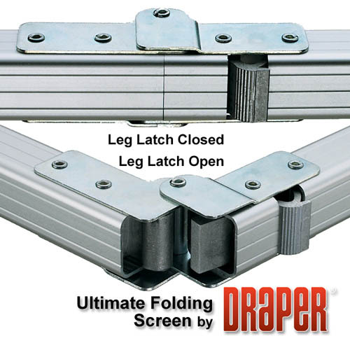 Draper 241250 Ultimate Folding Screen with Extra Heavy-Duty Legs 133 diag. (64x115) - HDTV [16:9] - Draper-241250