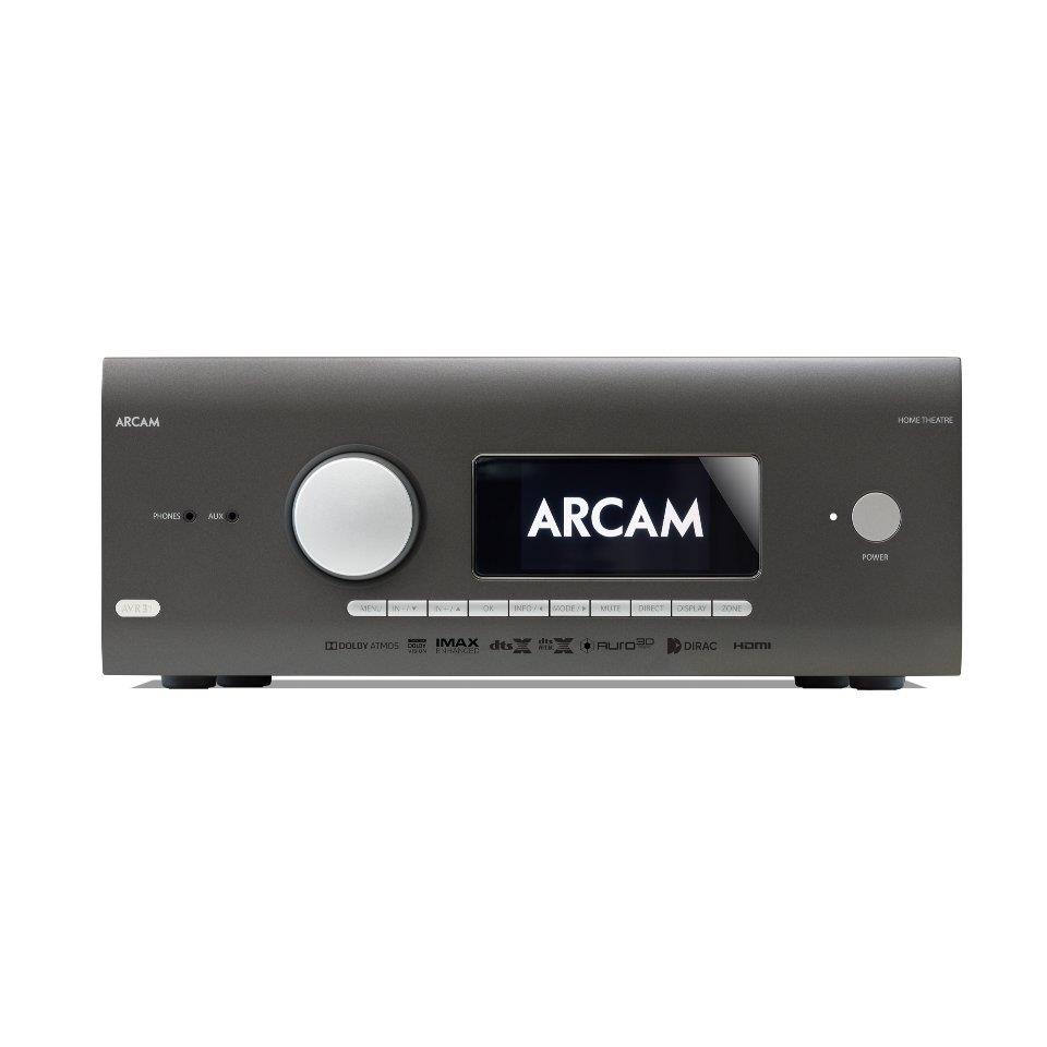 Arcam AVR31 7.2 channel 8K home theater receiver Class G 120 watts per channel with HDMI 2.1, Multi-Room, Dirac Live®, Bluetooth®, Chromecast built-in, and Apple AirPlay® 2